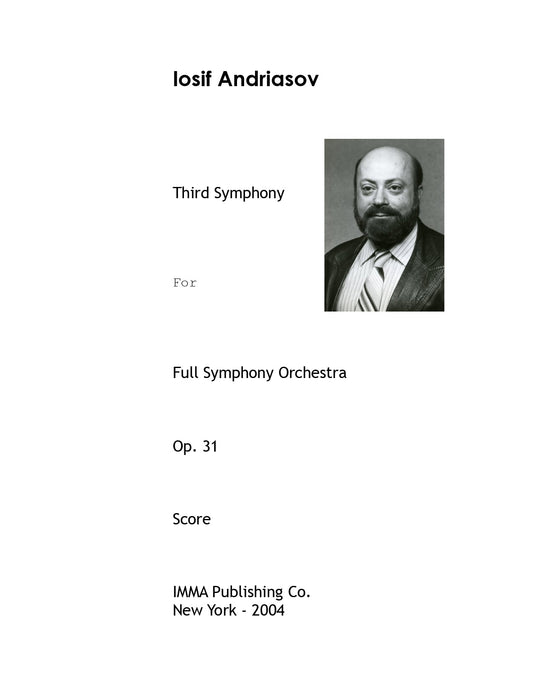 070A. Iosif Andriasov: Third Symphony, Op. 31. (Electronic)