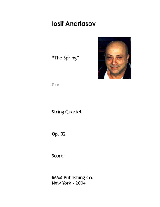 071A. Iosif Andriasov: "The Spring", Op. 32 for 2 Violins, Viola and Cello. (Electronic)