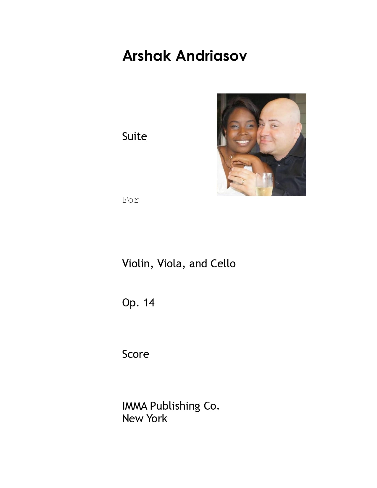 093. Arshak Andriasov: Suite, Op. 14 for Violin, Viola, and Cello.