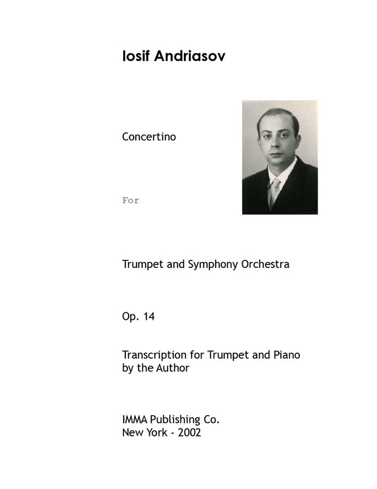 030. Iosif Andriasov: Concertino, Op. 14 for Trumpet and Piano.