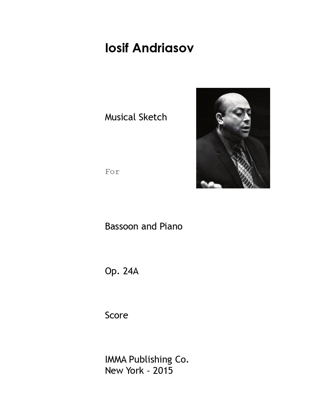 045. Iosif Andriasov: Musical Sketch, Op. 24A for Bassoon and Piano.